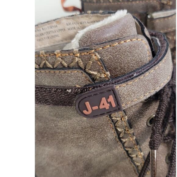 J-41 Jeep Adventure Womens 6 M “Stream” Ankle Brown Snow Boots Faux Fur Casual - Picture 9 of 11